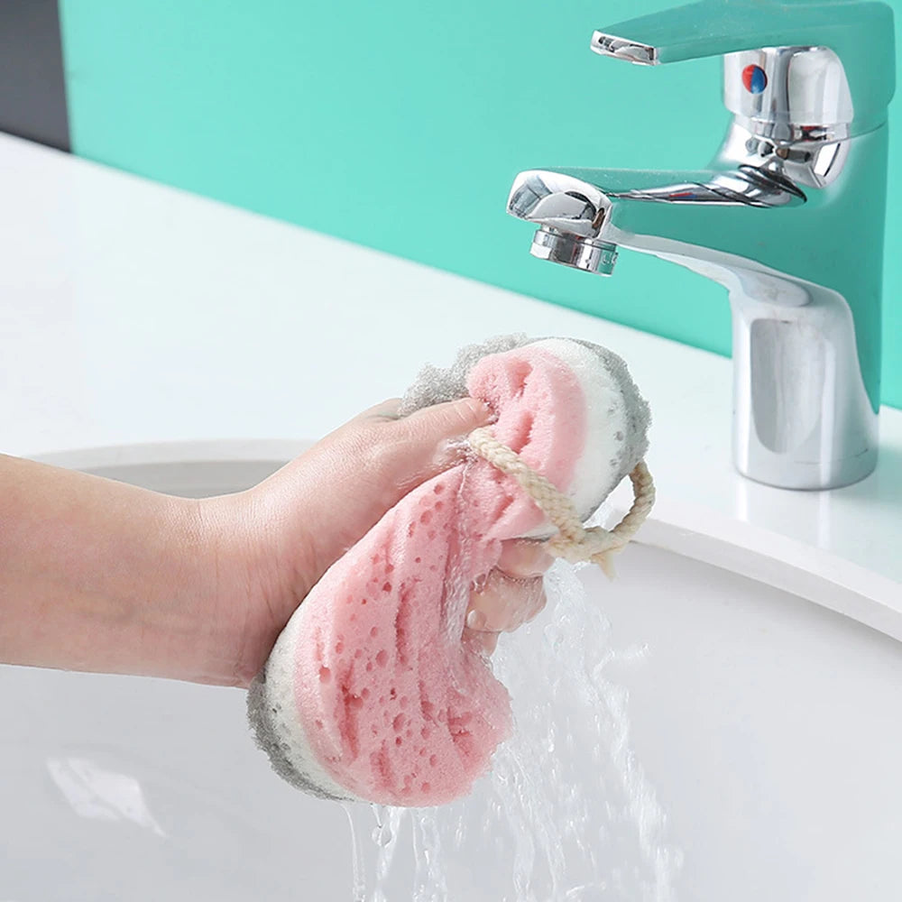 Sponge Bath Ball Shower Rub For Whole Body Exfoliation Massage Brush Scrubber Body Brush Bathroom Accessories High Quality