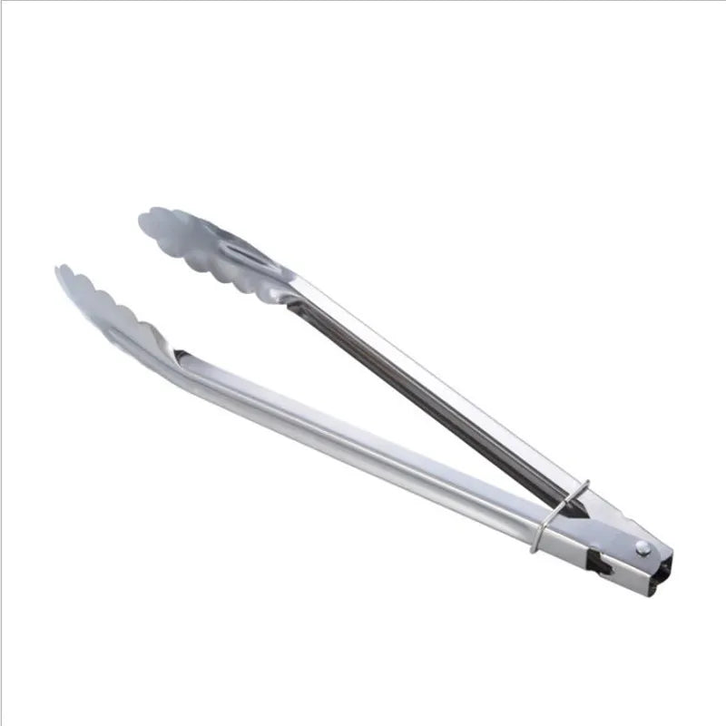 Stainless Steel Tong Tool Heat Bread Salad BBQ Cooking Serving Utensil Bead Clip Clamp Meat Barbecue Tools Buffet