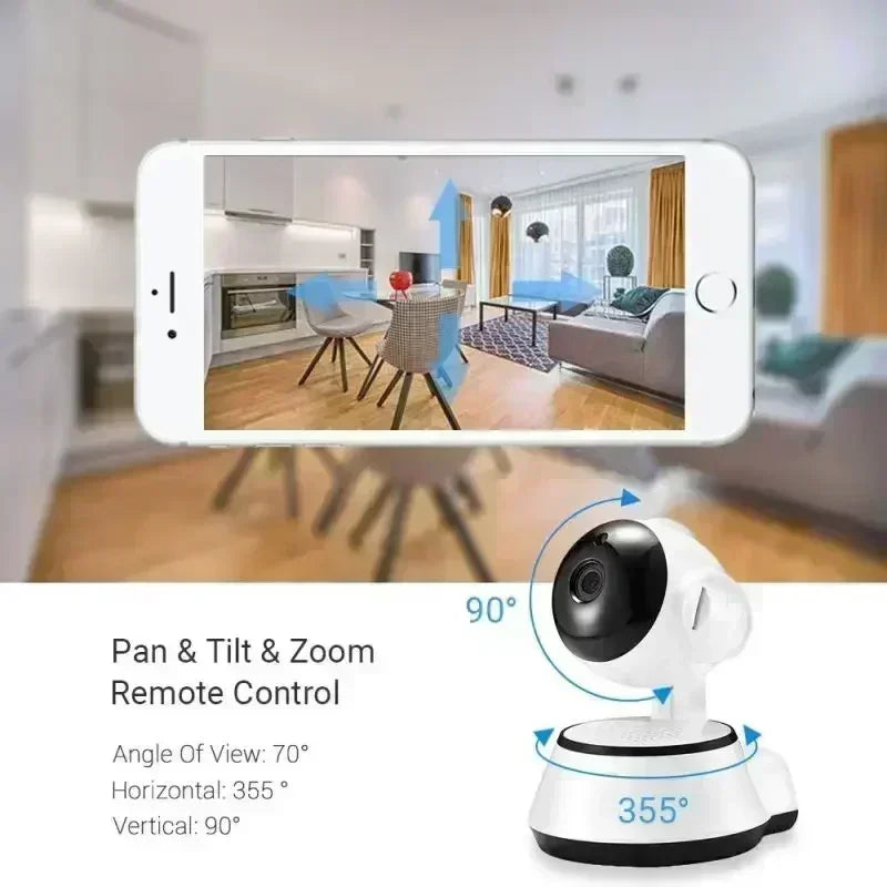8MP IP WiFi Camera Surveillance Security Baby Monitor PTZ Smart Home AI Human Tracking Cam Night Vision CCTV Indoor Video Camera