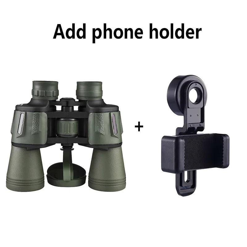 Powerful Telescope 20X50 Professional Binoculars Low Light Outdoor Long Range Waterproof Military Hunting Camping Equipment