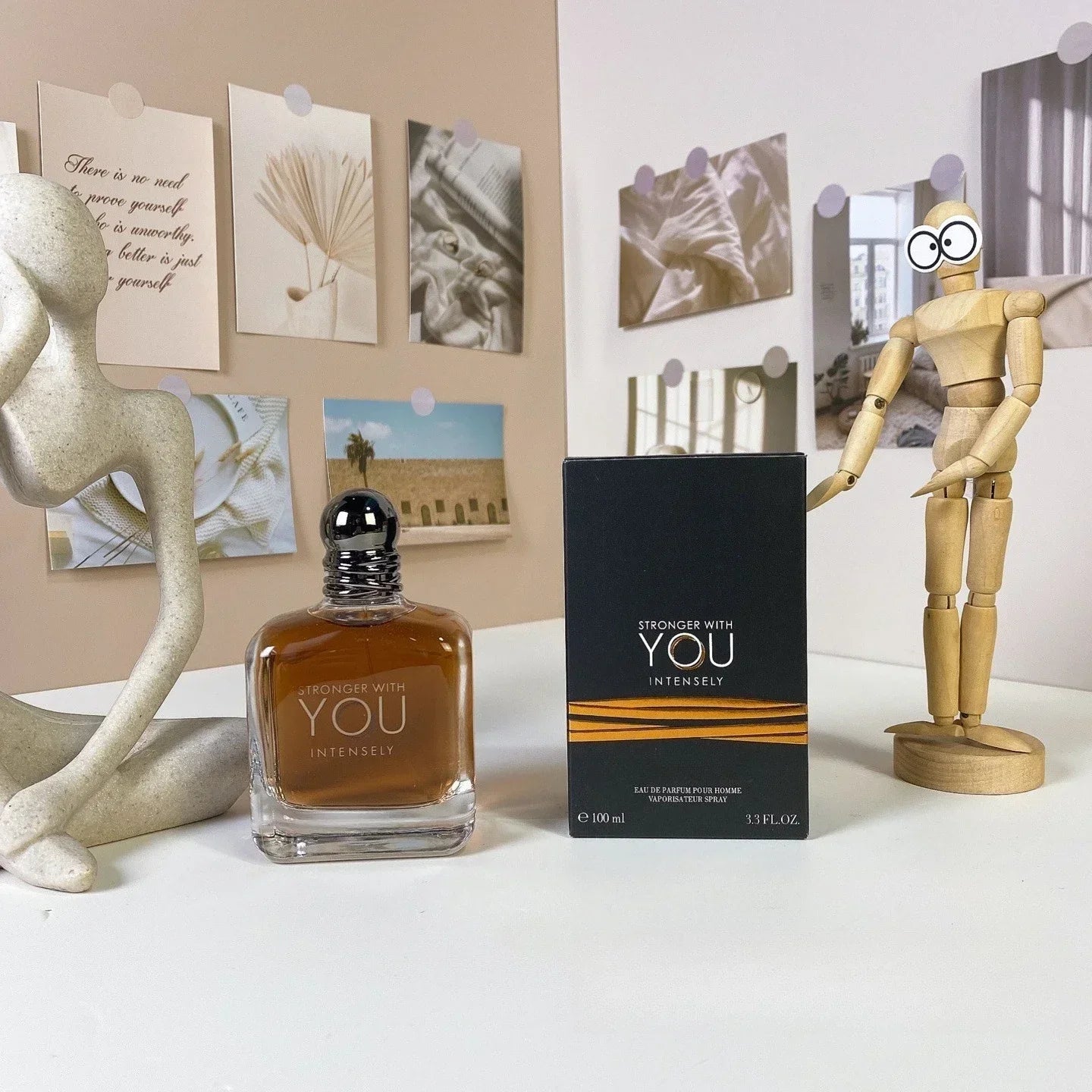 100ML Stronger With You Absolutely Inspired Perfume Intense Aromatic Woody & Spicy Fragrance, Long Lasting Sensual Scent for Men
