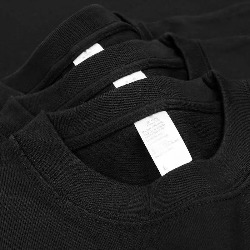 Heavy-duty 300G Cotton Long-sleeved T-Shirt Autumn Men Women O-Neck Oversize T Shirts Unisex Loose Bottoming Couple Shirt L-4XL