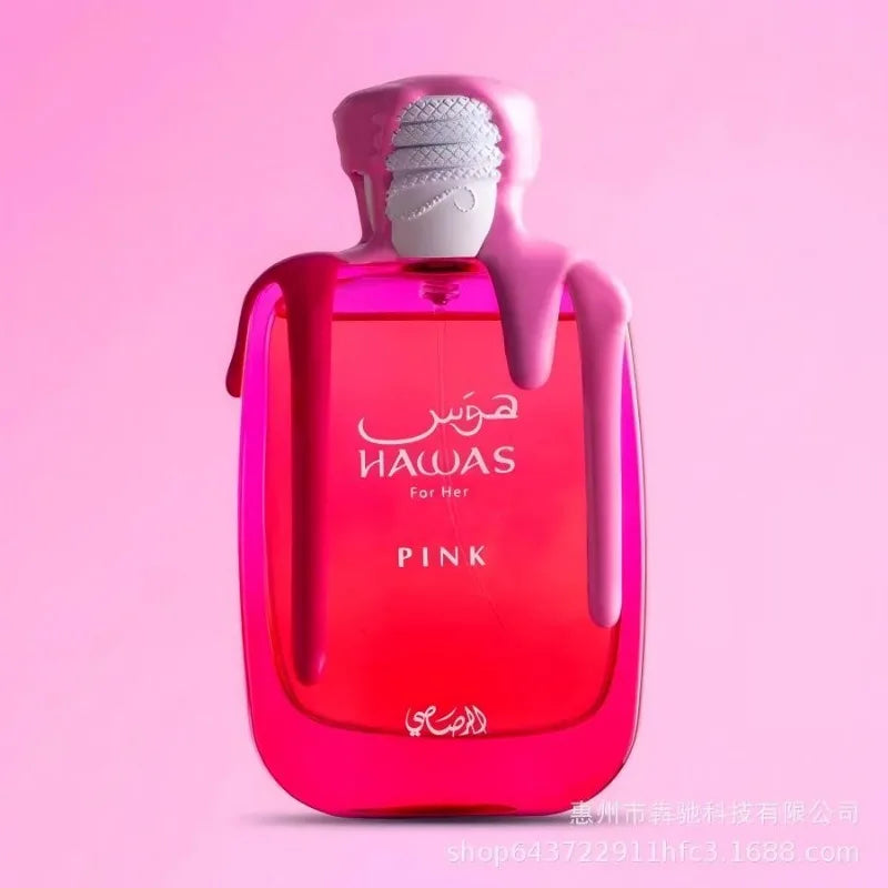 100ML RASASI Hawas Pink Pheromone Fragrance Arabian Women's Perfume Pheromone Birthday Present Cologne Man Attract Opposite Sex