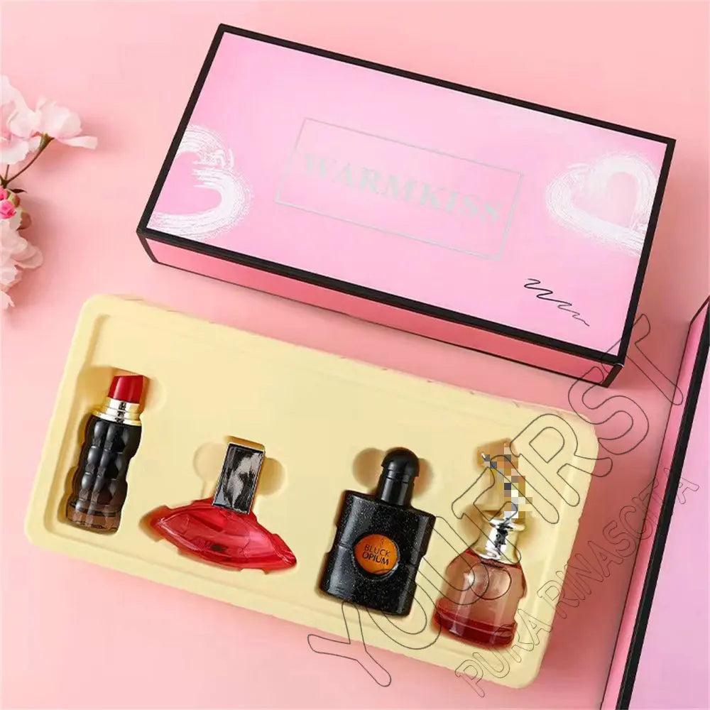 High Grade Perfume Women Parfum Femme 110ml Feminino Perfumes De Mujer Originales Gift Box 4Pcs Set Natural Floral Scent Spray