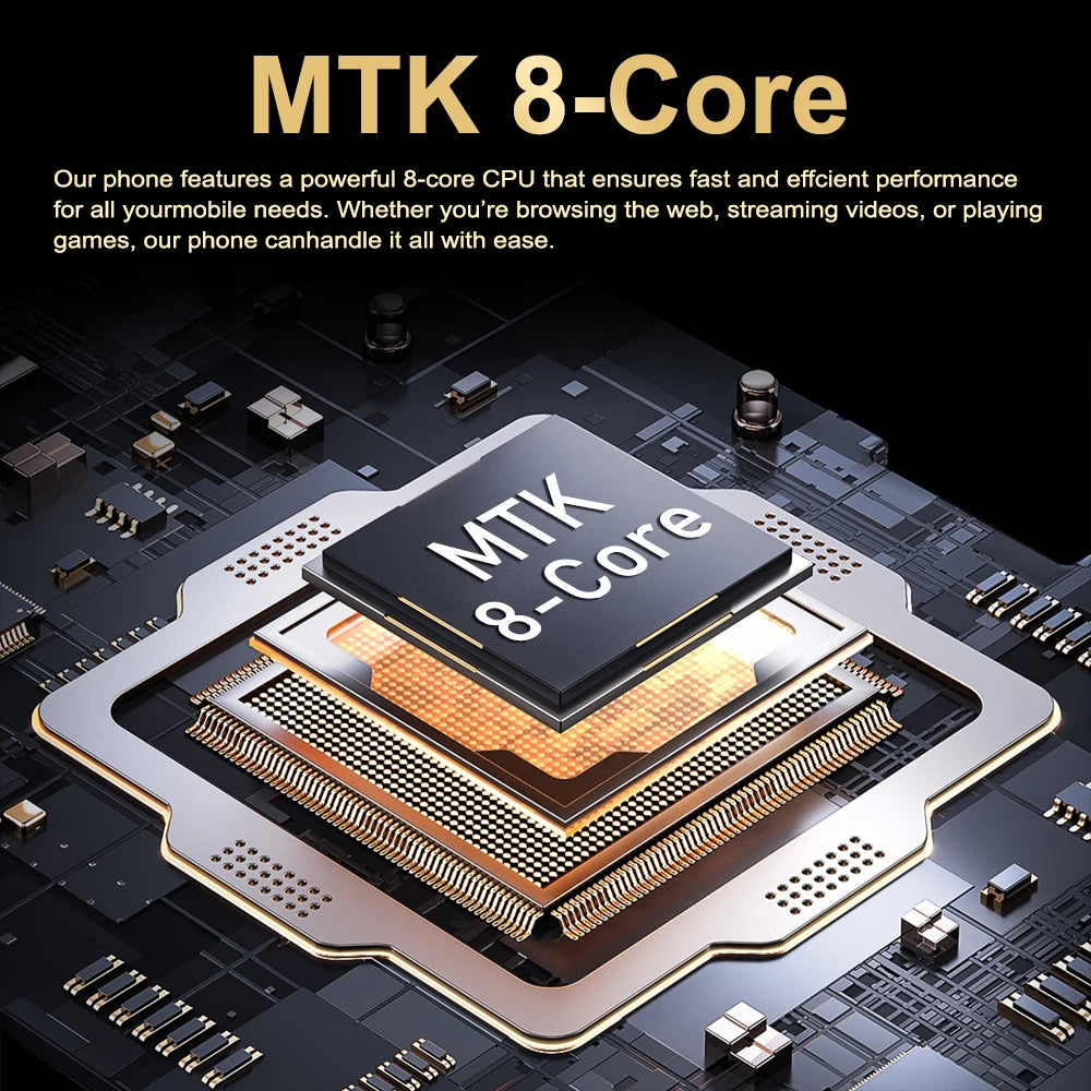 FUFFI X7 Pro Smartphone Android14 5G Phone Dual Card 6.56Inch HD 12GB+1TB ROM MTK 8 Core 5800mAh Google Play Store Cellphone