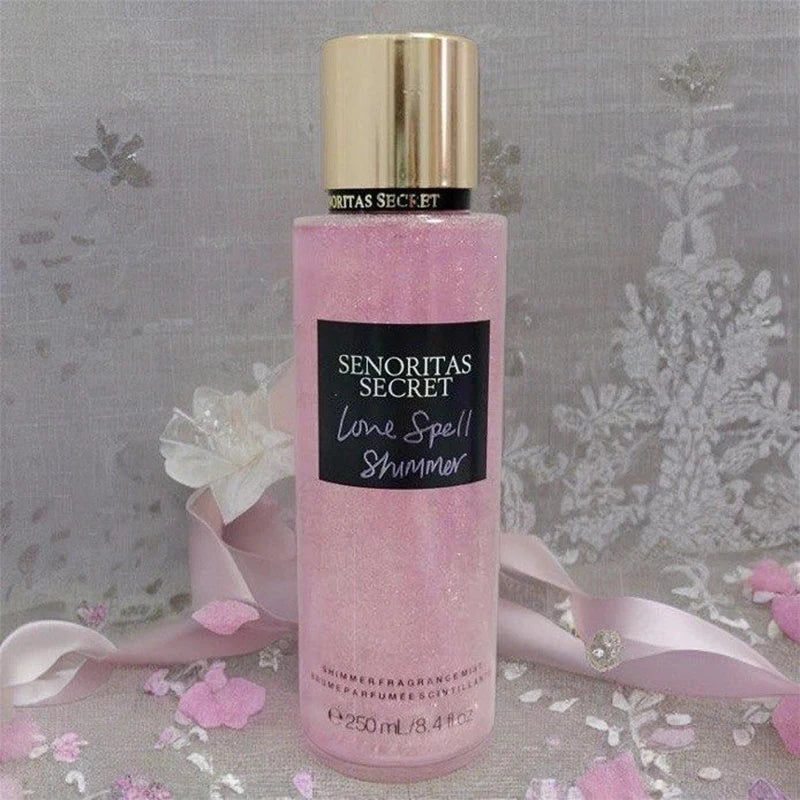 Body Spray Flower Fruit Lasting Natural Plant Woman Secret Scent Pheromones Petal Fragrance Crushed Flash Gold Deodorant 250ml