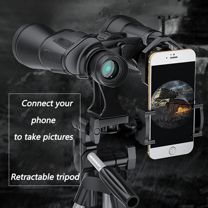 Powerful Telescope 20X50 Professional Binoculars Low Light Outdoor Long Range Waterproof Military Hunting Camping Equipment