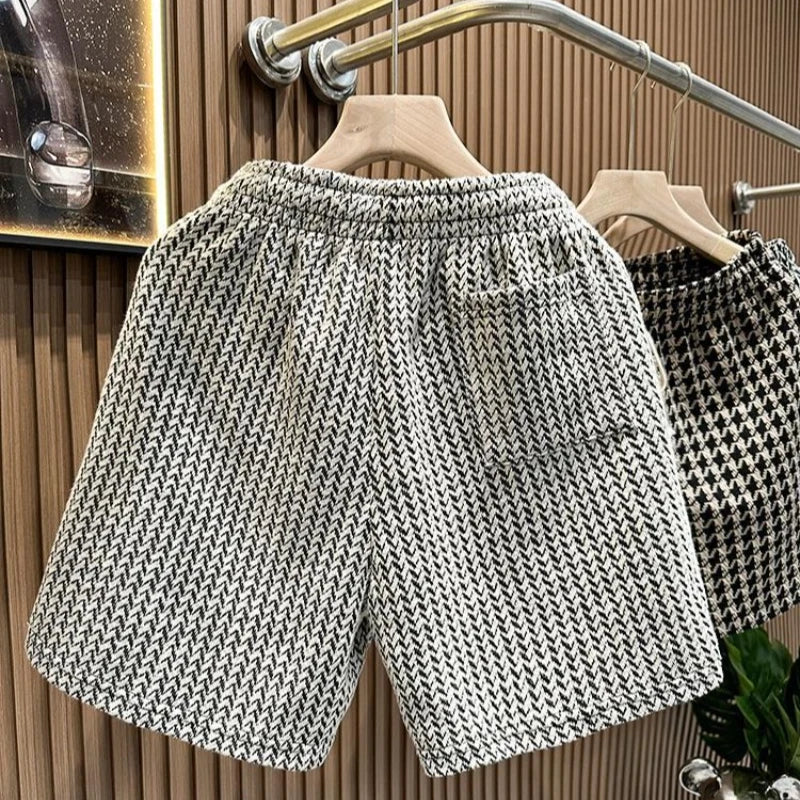 Men's Clothing Print Plaid Shorts Summer Stylish Straight Leg Casual Beach Pants Comfortable Pockets Lightweight Street Shorts