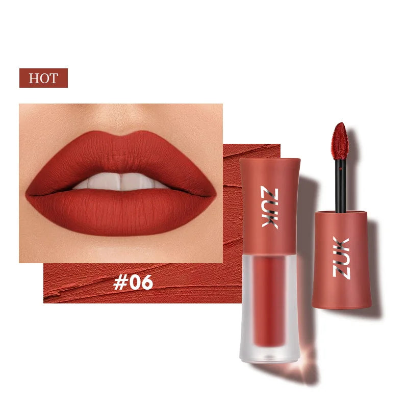 High Quality Matte Plumping Lipstick Lip Glaze Velvet Colourl Lip Gloss Makeup Non-sticky Colorfast Lip Stick Lips Clay Cosmetic