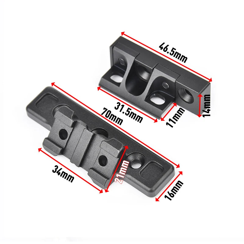 Tactical Surefir M300 M600 Scout Light WADSN M340 M640 Powerful Flashlight Fit M-LOK KeyMod Rail Mount Offset Airsoft Accessorie
