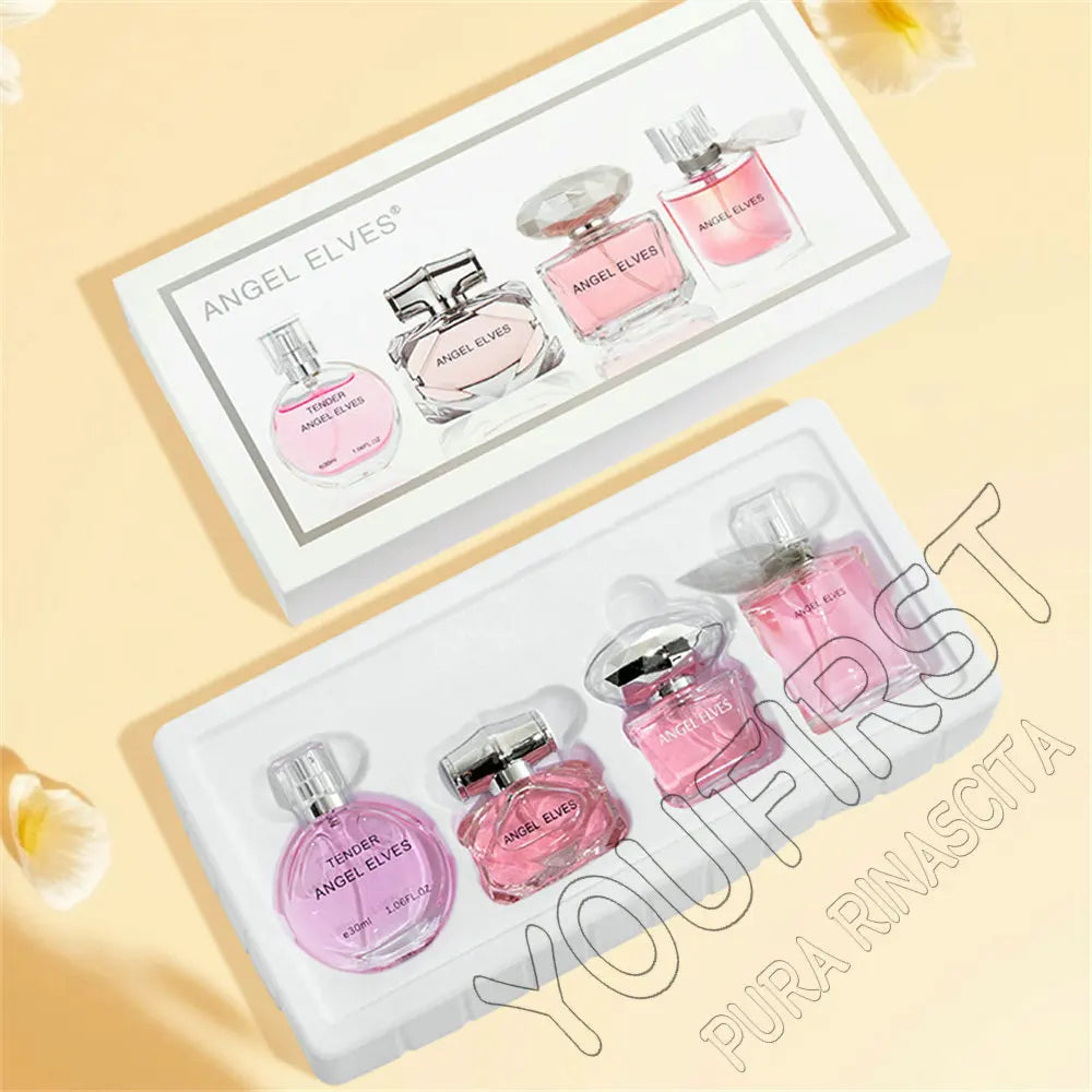 Gift Box 4Pcs Set Perfume Women 120ml Club De Nuit Perfumes De Mujer Lasting Fragrance Parfum Femme Floral Fruity Scent Spray