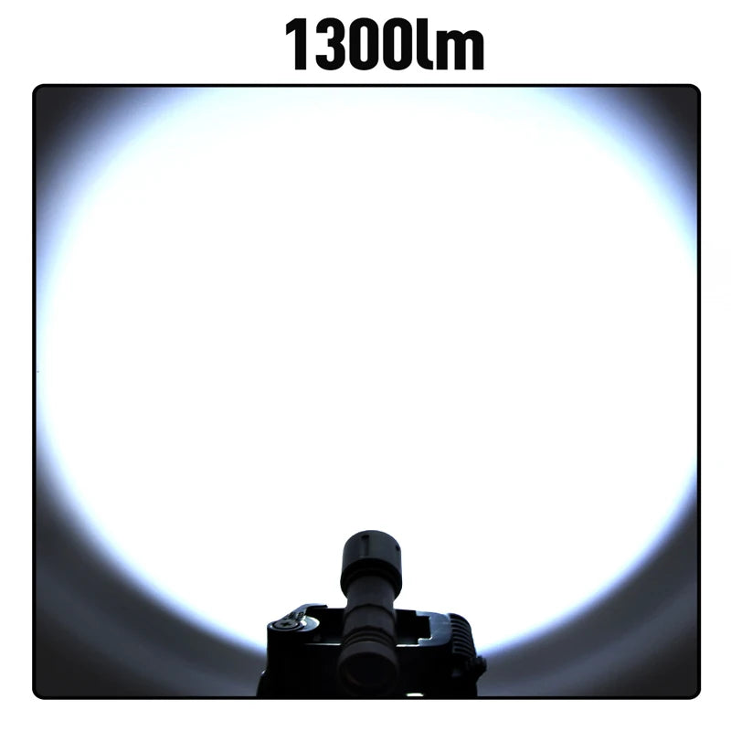 WADSN MOD PLH V2 Tactical Flashlight High Power 1300Lumens Hunting Gun Scout Light Fit 20mm Rail Mlok Keymod Airsoft Accessories