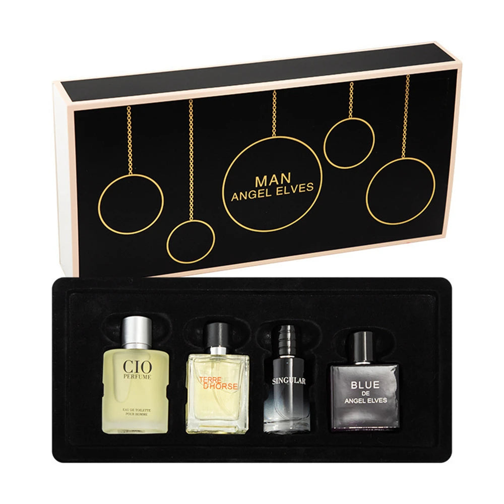 Luxury Brand Perfume Men Cologne Man Parfums Homme 120ml Hombre Perfumes Masculinos Gift Box 4Pcs Set Plant Floral Scent Spray