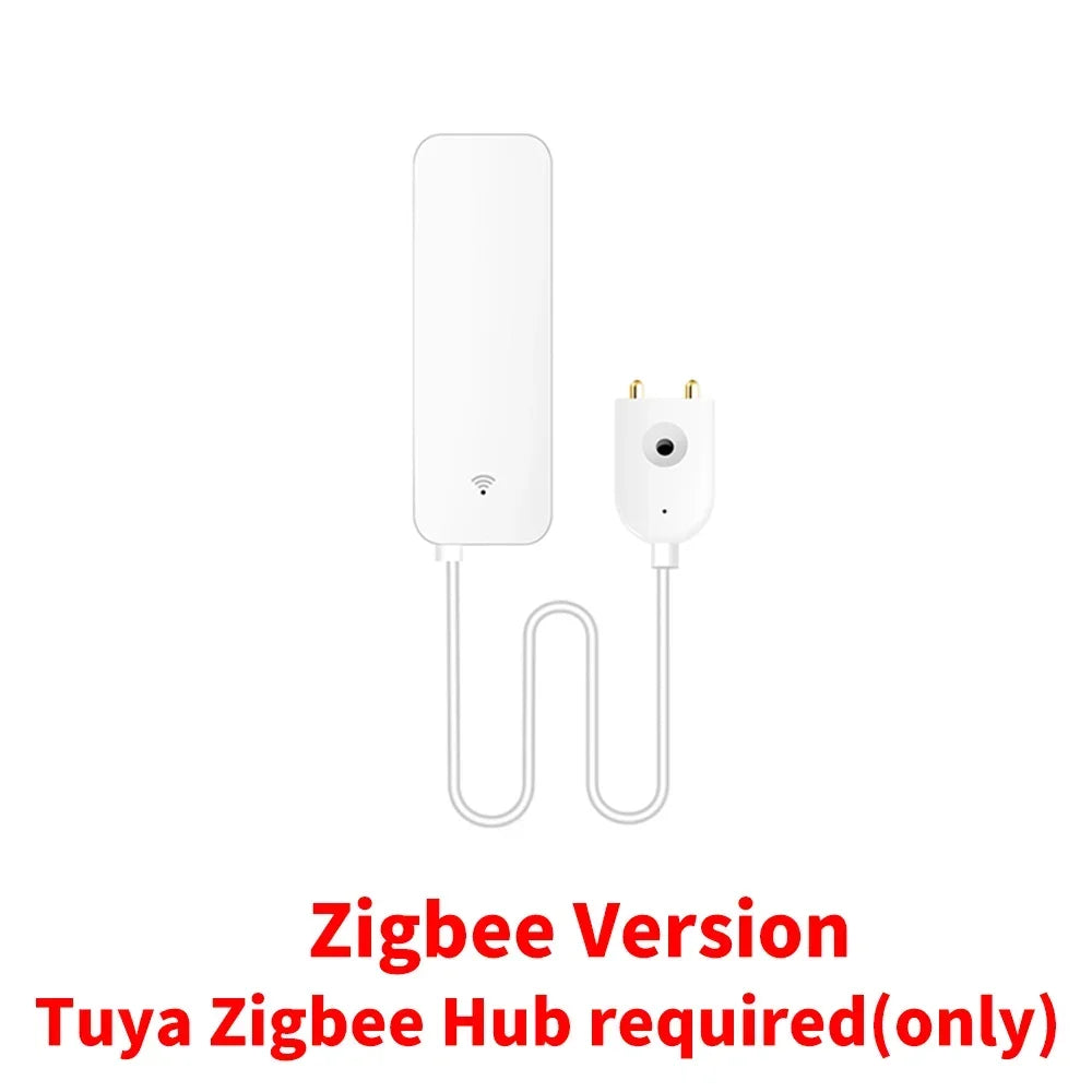 Tuya WiFi Zigbee Water Leak Sensor, Water Leak Detector Smart Life APP Notification Alerts,Water Flood Leak Alarm Home Security