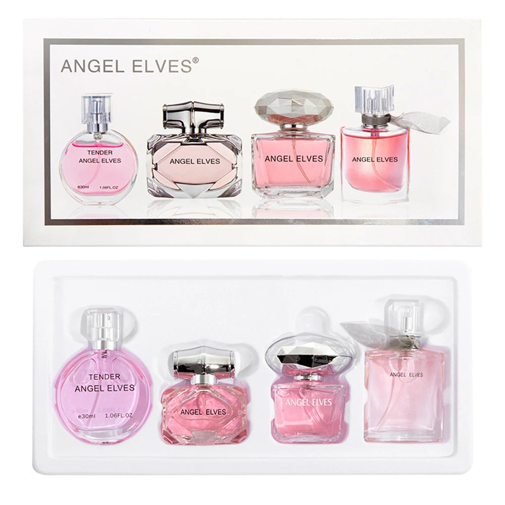 Gift Box 4Pcs Set Perfume Women 120ml Club De Nuit Perfumes De Mujer Lasting Fragrance Parfum Femme Floral Fruity Scent Spray