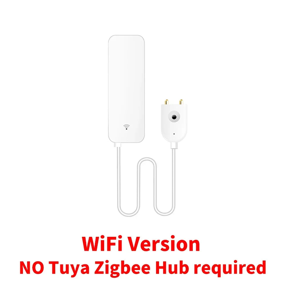 Tuya WiFi Zigbee Water Leak Sensor, Water Leak Detector Smart Life APP Notification Alerts,Water Flood Leak Alarm Home Security