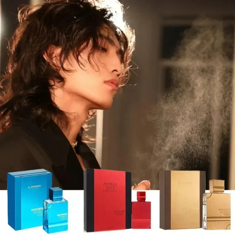 Al Haramain Amber Oud Series Eau De Parfum Spray 60ml Original Arab Perfumes Noble Lady Pheromones Perfume Cologne for Men Gifts