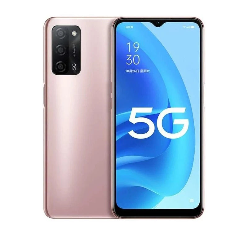 OPPO A55 5G LTE GSM Unlocked 6.5" 13MP Triple camera (Dual SIM)(Dimensity 700)(Black/Blue Global) 5000mAh used phone