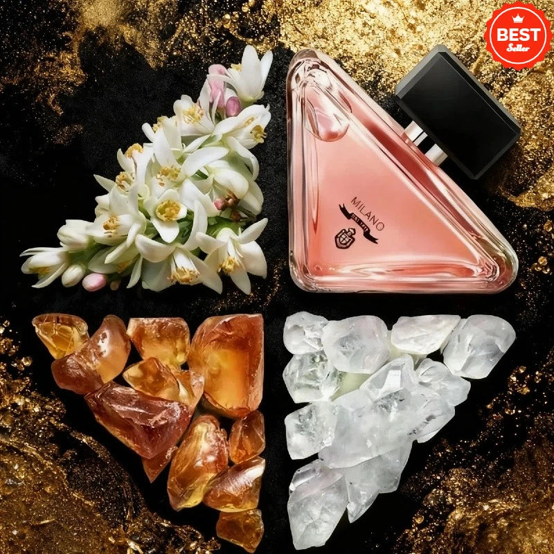 90ML Brand Lady Perfume Spray, Eau de Parfum with Oriental Floral Fragrance, Long Lasting Charming Scent & Fresh Fruit Notes