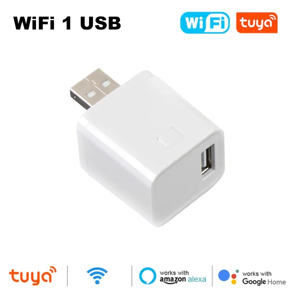 Tuya WiFi Micro USB Adaptor 5V WiFi USB Power Adaptor Smart Timing Charge Plug Works with Alex Google Assistant Smart Life