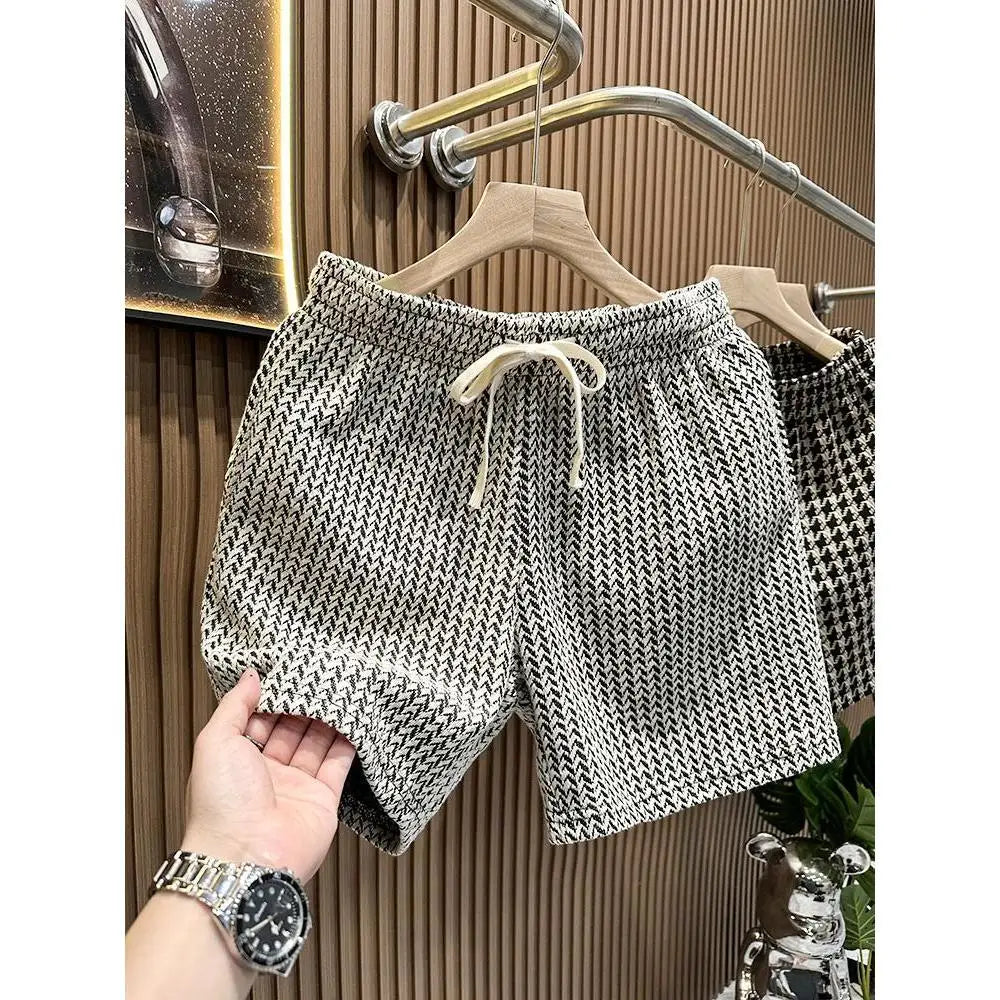 Men's Clothing Print Plaid Shorts Summer Stylish Straight Leg Casual Beach Pants Comfortable Pockets Lightweight Street Shorts