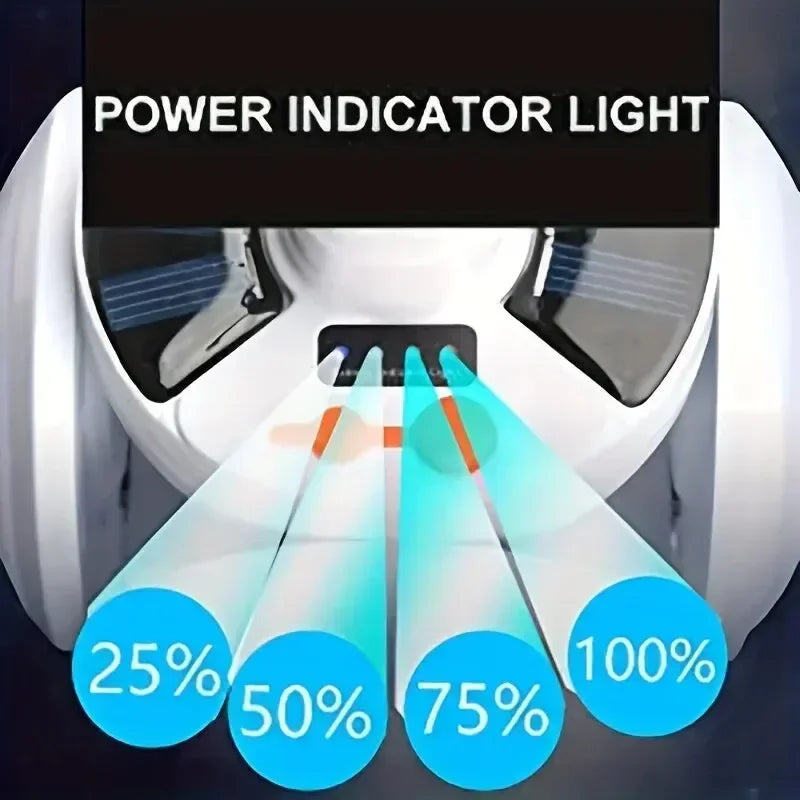 Portable Solar Camping Lantern USB Rechargeable Outdoor Tent Lamp Folding LED Football Bulbs With Hanging Hook