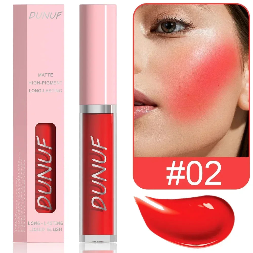 DUNUF New Blush Cream Multifunctional Face Blusher Make Up Natural Hydration Lipstick Red Pink Eyeshadow Makeup Lip Gloss