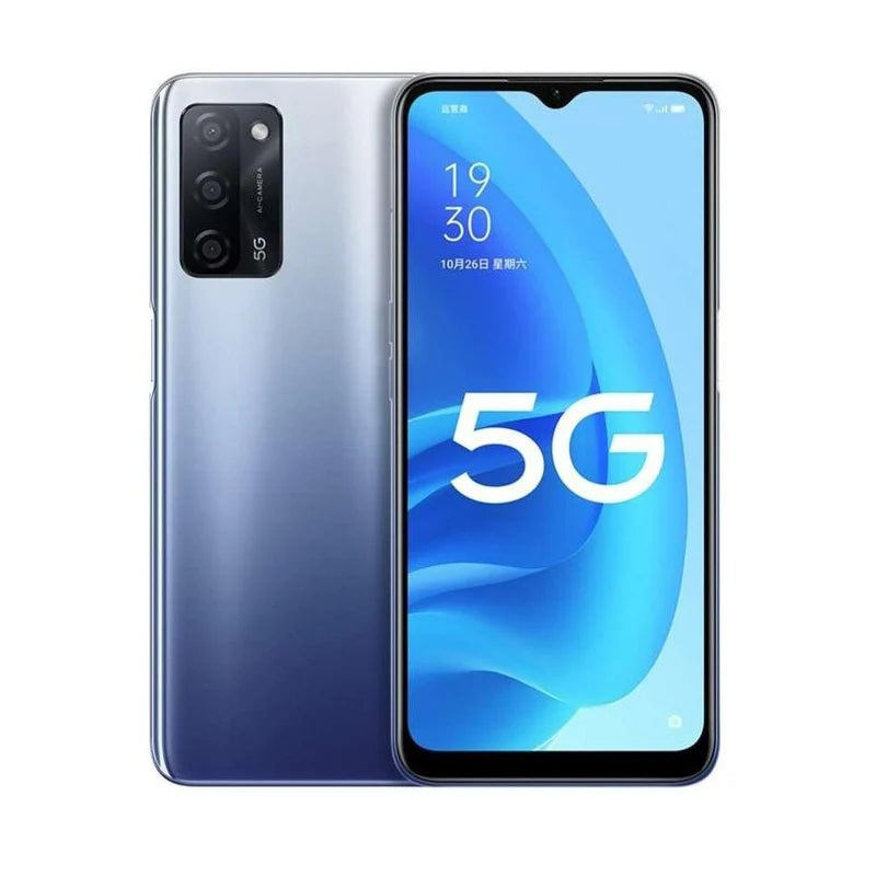 OPPO A55 5G LTE GSM Unlocked 6.5" 13MP Triple camera (Dual SIM)(Dimensity 700)(Black/Blue Global) 5000mAh used phone