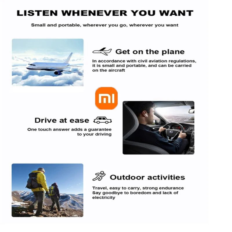 Xiaomi Bluetooth Earphones Wireless Xiaomi Headphones Earbuds Headsets TWS Fone HIFI With Mic Hearding Aids For Sports Phones
