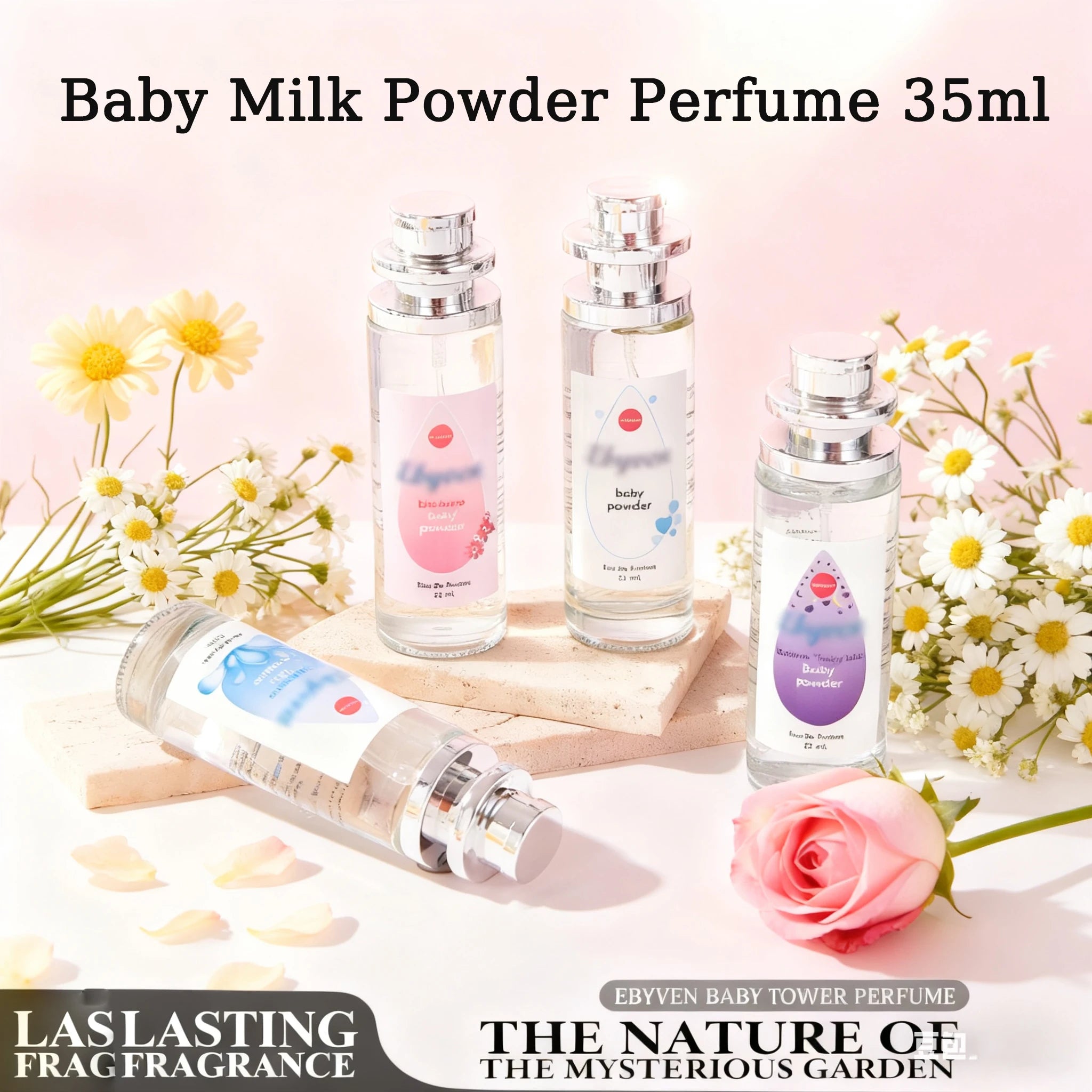 Baby Milk Powder Perfume 35Ml Fresh Elegant High-Quality Floral Fruity Lasting Fragrance Milk Natural Aroma Baby Perfume Spray