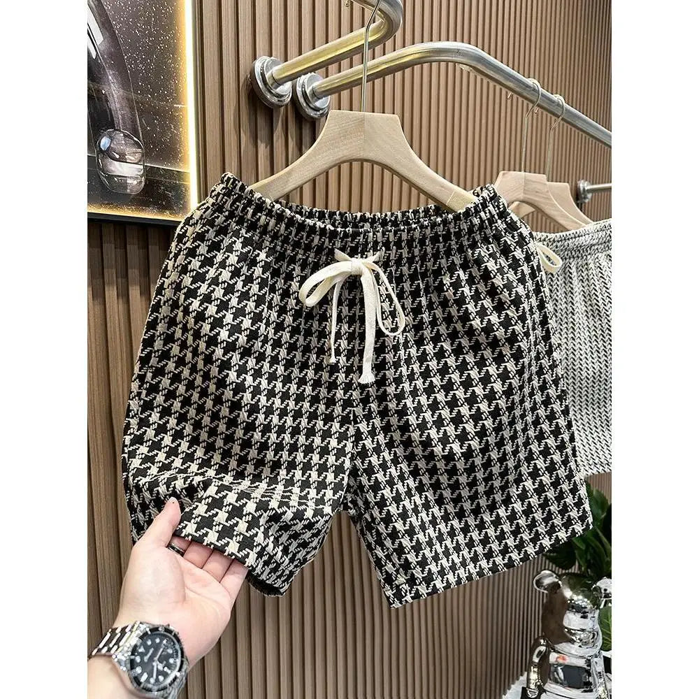 Men's Clothing Print Plaid Shorts Summer Stylish Straight Leg Casual Beach Pants Comfortable Pockets Lightweight Street Shorts