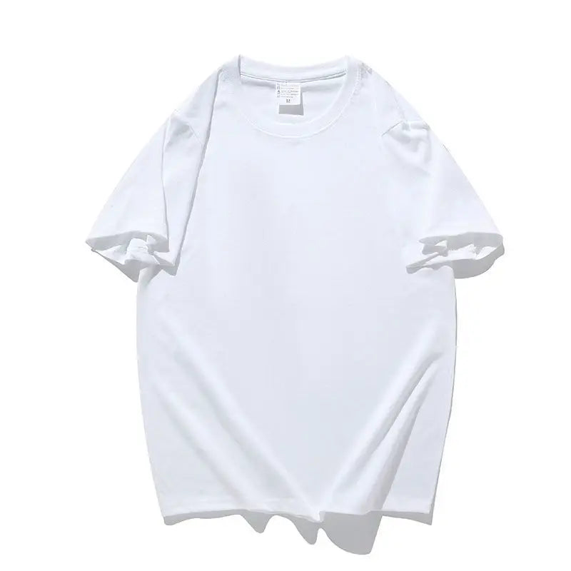 Summer Cotton T Shirts Men Simple Causal O-neck Basic Men and Women White T-shirt Male High Quality Classical Streetwear Tops