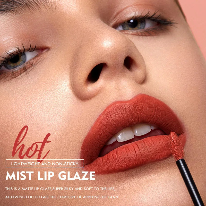High Quality Matte Plumping Lipstick Lip Glaze Velvet Colourl Lip Gloss Makeup Non-sticky Colorfast Lip Stick Lips Clay Cosmetic