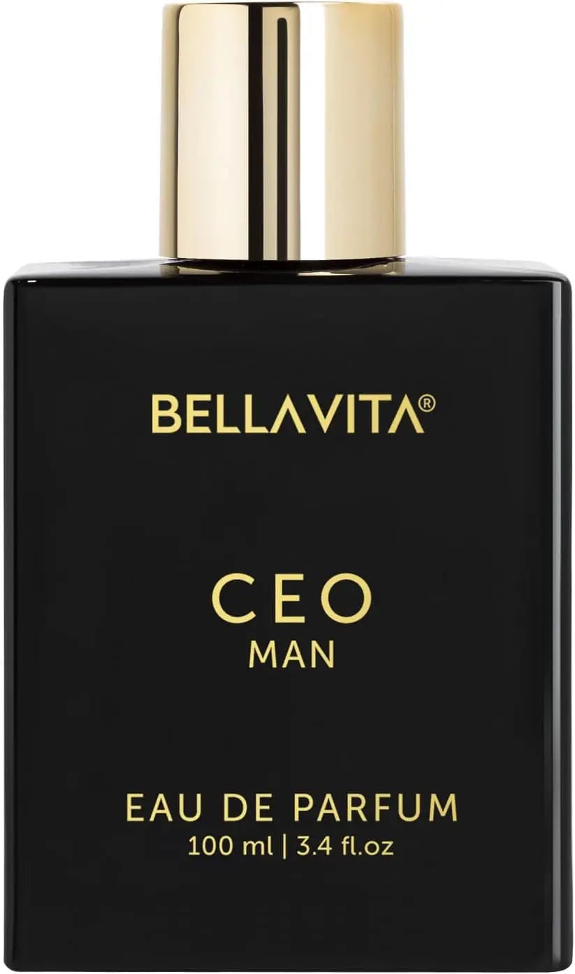 BellaVita-Long-Lasting Men's Perfume with Lemon Lavender, Tonka Vetiver and Moss Fr., Luxury, CEO Man, 3.38 fl.oz
