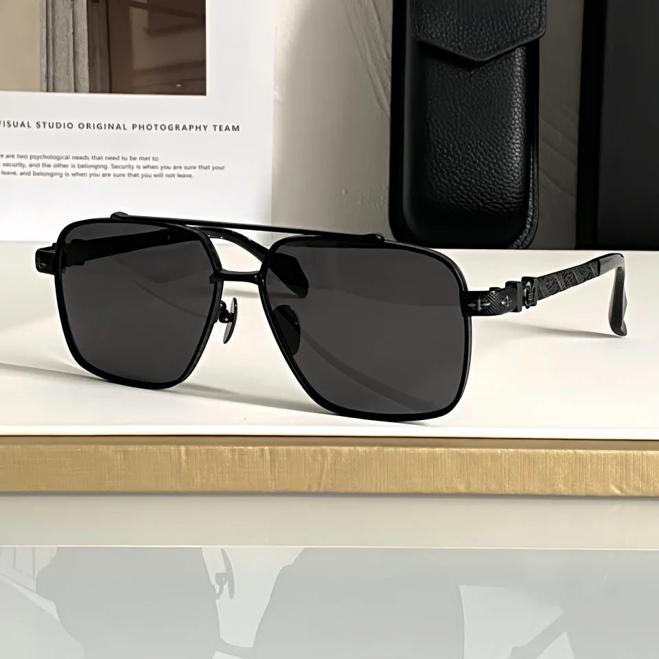 New Men's Sunglasses Outdoor Leisure Sports Driving UV400 Design Brand Square Pilot Luxury Retro High Quality Women Sun Glasses