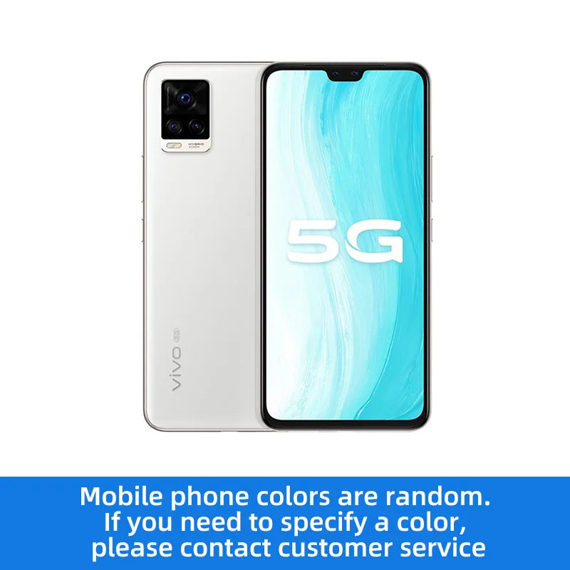 Vivo S7 5G Smart Phone Android CPU Snapdragon 765G 6.44inches Screen ROM 128GB  64.0MP 4000mAh 33W Super Charge used phone