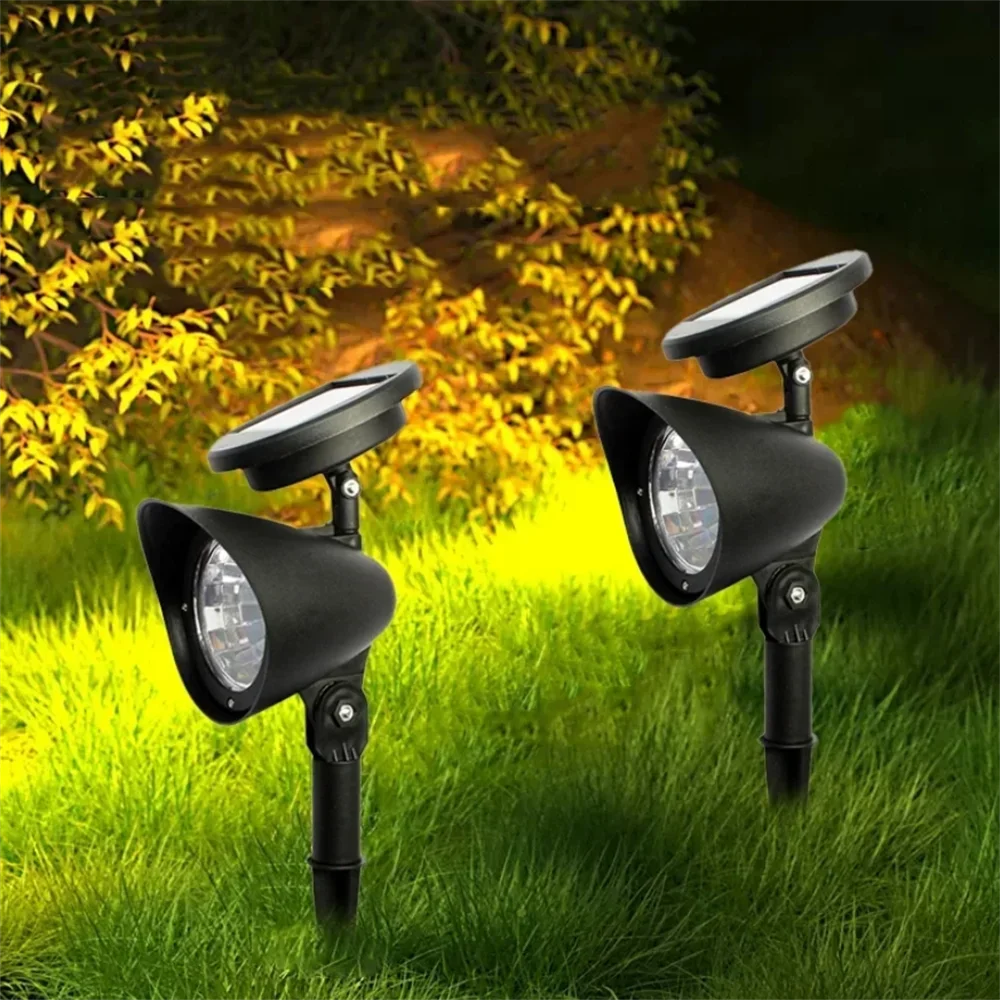 Outdoor Led Solar Spotlight Garden Lights Landscape Decoration IP65 Waterproof for Lawn Courtyard Pathway Tree Separately Lamp