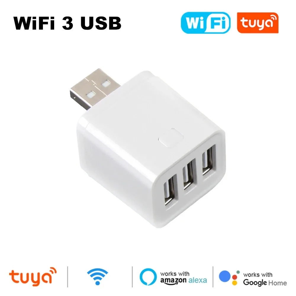 Tuya WiFi Micro USB Adaptor 5V WiFi USB Power Adaptor Smart Timing Charge Plug Works with Alex Google Assistant Smart Life