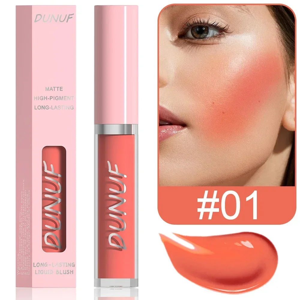 DUNUF New Blush Cream Multifunctional Face Blusher Make Up Natural Hydration Lipstick Red Pink Eyeshadow Makeup Lip Gloss