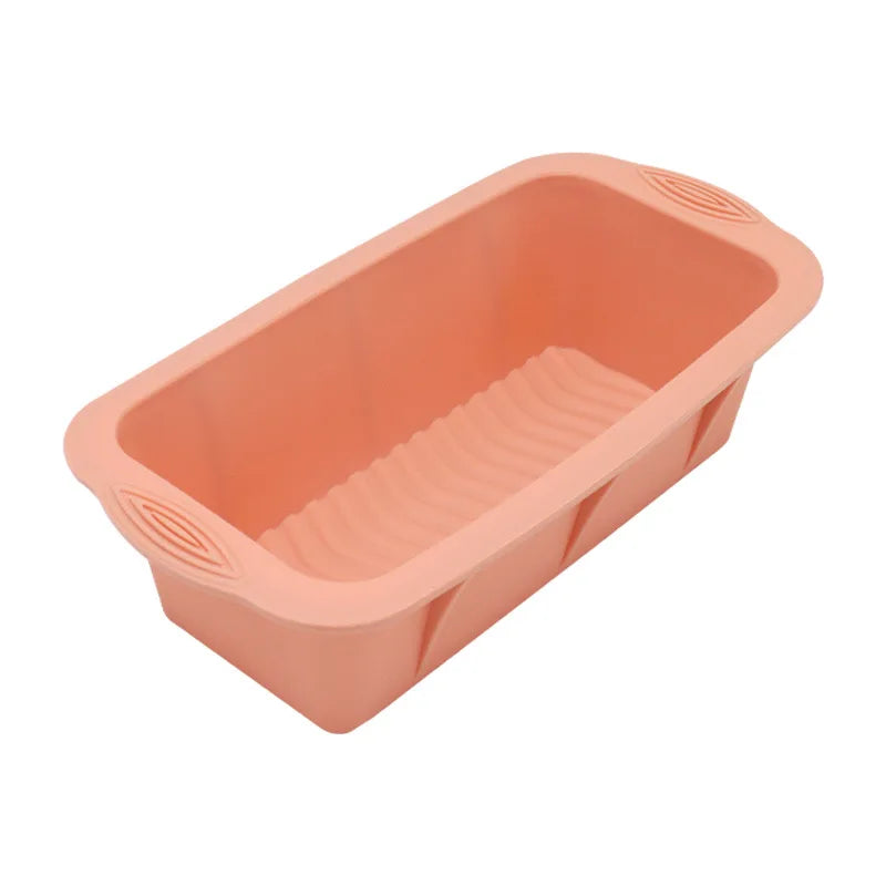 LMETJMA Silicone Loaf Pan Non-Stick Bread Loaf Pan Kitchen Bread Mold Pan For Baking Meatloaf Ice Brickand Easy Release JT244