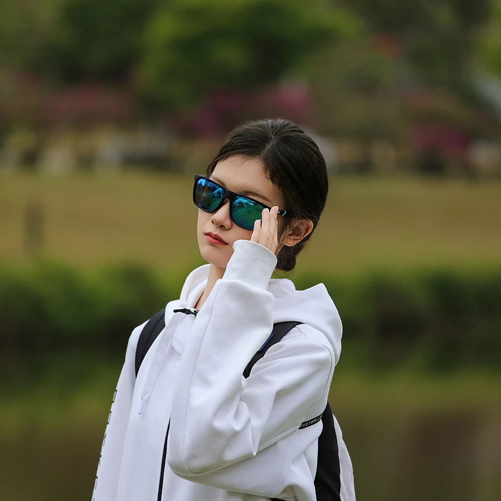 KAROS Polarized Sunglasses Driving Outdoor Travel Ultralight UV400 Eyewear Men Women Sports Fishing Mirror Sun Glassses YZ2015WB