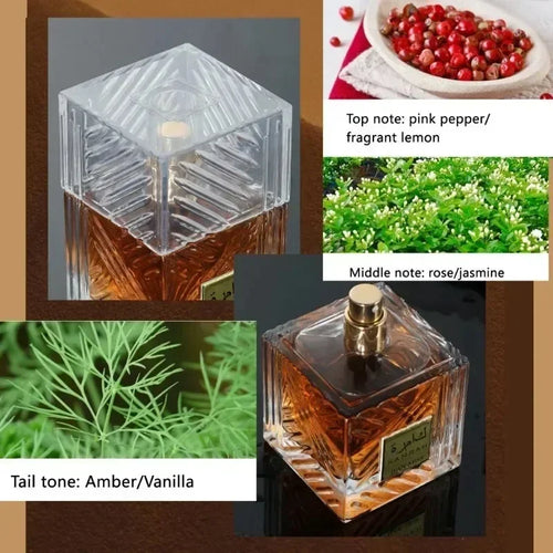 100ML Arabia Men Perfume Fragrance  Middle East Dubai  Unisex Perfume Pheromone Lasting Exotic Fragrance Perfume Hombre Gift New