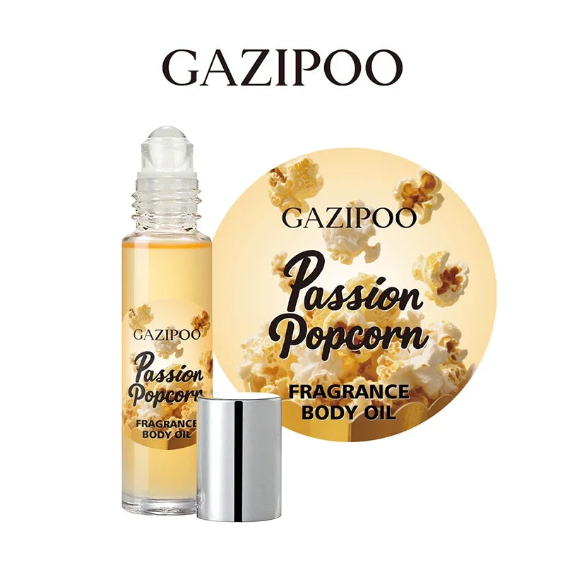French Gourmand Scent Rollon Perfume Popcorn Cookie Cream Vanilla Coconut Lasting Fresh Eau De Toilette Portable Sweet Fragrance