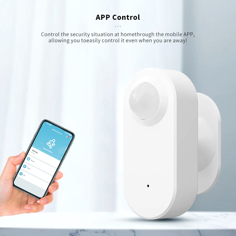 Tuya 360 Rotatian WiFi PIR Motion Sensor Smart Home Human Body Infrared Detector Security Smart Life Work With Alexa Google