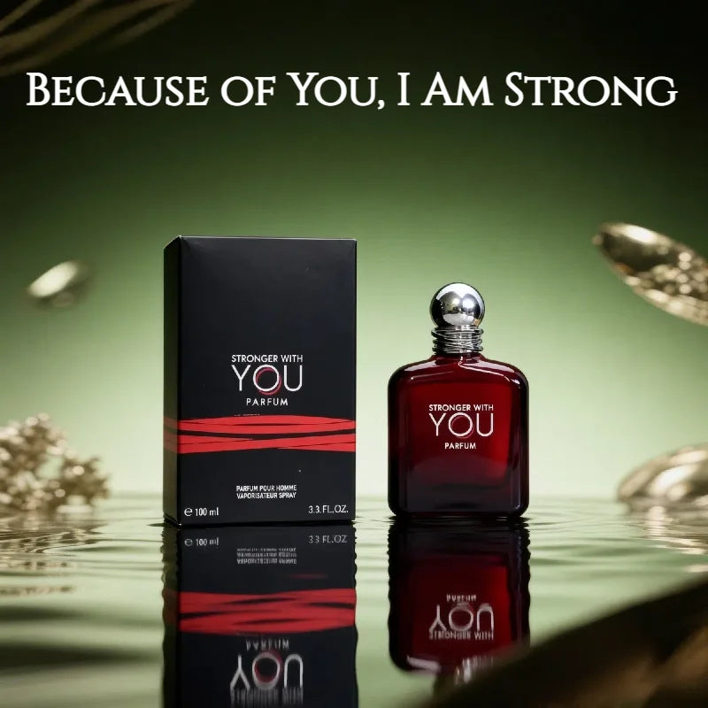 100ML Stronger With You Absolutely Inspired Perfume Intense Aromatic Woody & Spicy Fragrance, Long Lasting Sensual Scent for Men