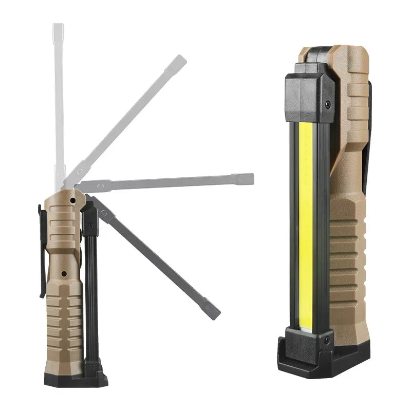 KDULIT Fold LED Emergency Floodlight Portable Strong Magnet COB Working Light Type C Rechargeable Flashlight Super Bright Lamp