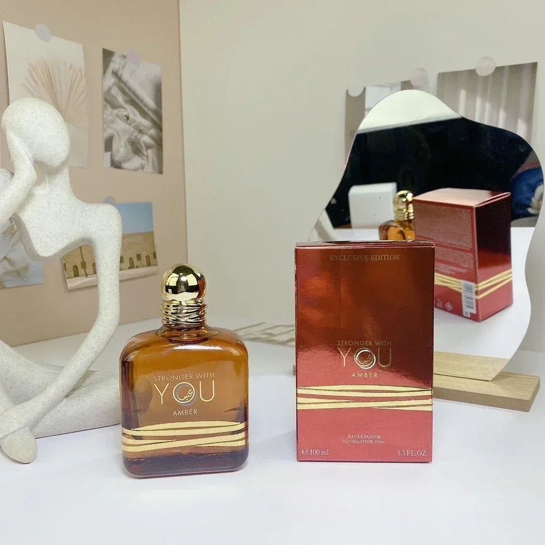 100ML Original Luxury Men's Cologne, Famous Brands Long Lasting Fragrance, Stronger With You Perfume Absolutely Intense Scent