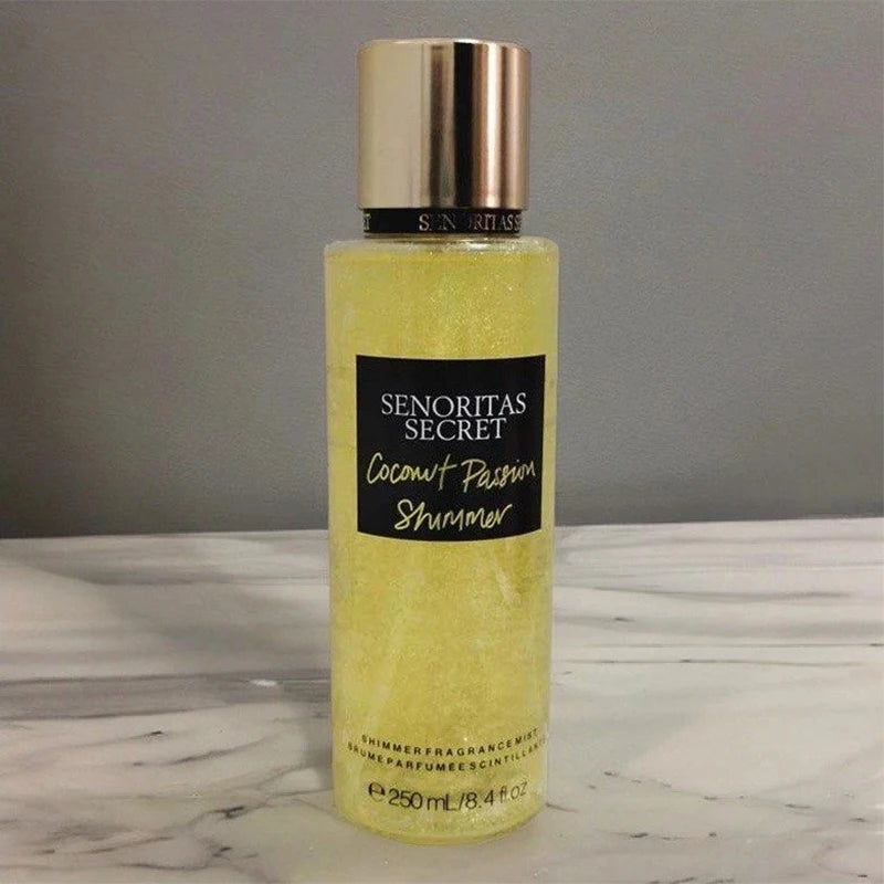 Body Spray Flower Fruit Lasting Natural Plant Woman Secret Scent Pheromones Petal Fragrance Crushed Flash Gold Deodorant 250ml