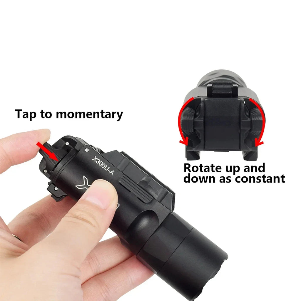 SureFir X300 Ultra X300UH-B X300V X300V-IR XH35 XH15 Tactical Scout Light Airsoft Handgun Rifle Weapon Flashlight Hunting Torch