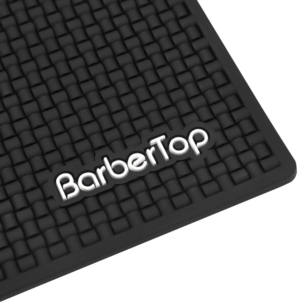 Barbershop Anti-skid Pad Black Electric Clipper Mat Silicone Heat-resisting Cushion For Hair Straightener Use
